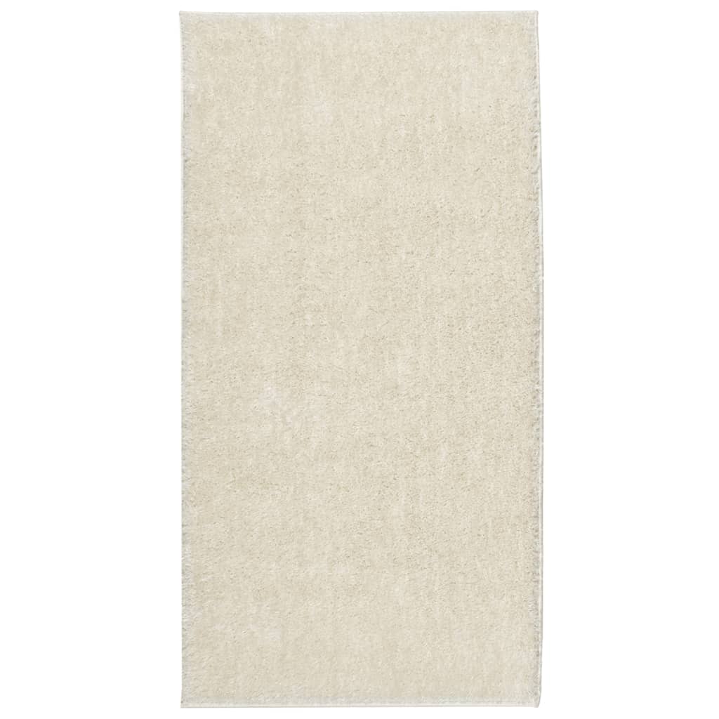 Bidaxl -mattan istan Long Pile Glossy 100x200 CM Cream -Colored