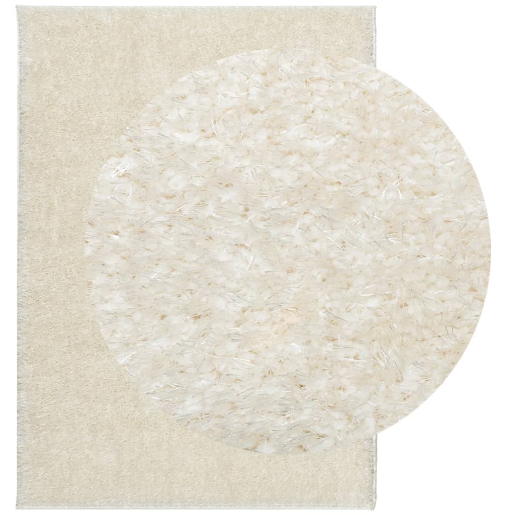 VidaXL rug Istan long pile glossy 200x280 cm cream -colored