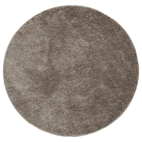 Vidaxl rug istan high pile glossy ø 160 cm gray