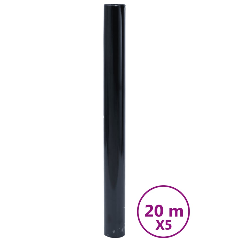 Okenski filmi Vidaxl 5 ST STATIC MATTE PVC BLACK