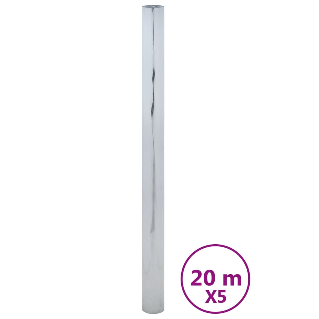 VidaXL Zonnefolies 5 st statisch reflecterend PVC zilverkleurig