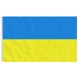 Vidaxl -flag med flagstang Ukraine 6.23 M aluminium