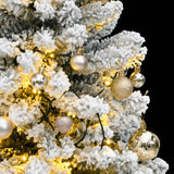 Vidaxl Kunstkerstboom with hinges 150 LED and Christmas balls 120 cm