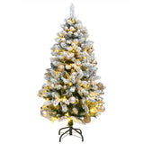 Vidaxl Kunstkerstboom con cardini 150 LED e palle di Natale 150 cm