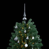 Vidaxl Kunstkerstboom with hinges 300 LEDs and Christmas balls 210 cm