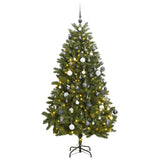 Vidaxl Kunstkerstboom s Hinges 300 LED a vánočními míčky 270 cm