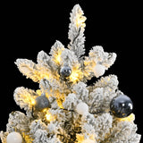 Vidaxl Kunstkerstboom avec des charnières 300 LED et balles de Noël 180 cm