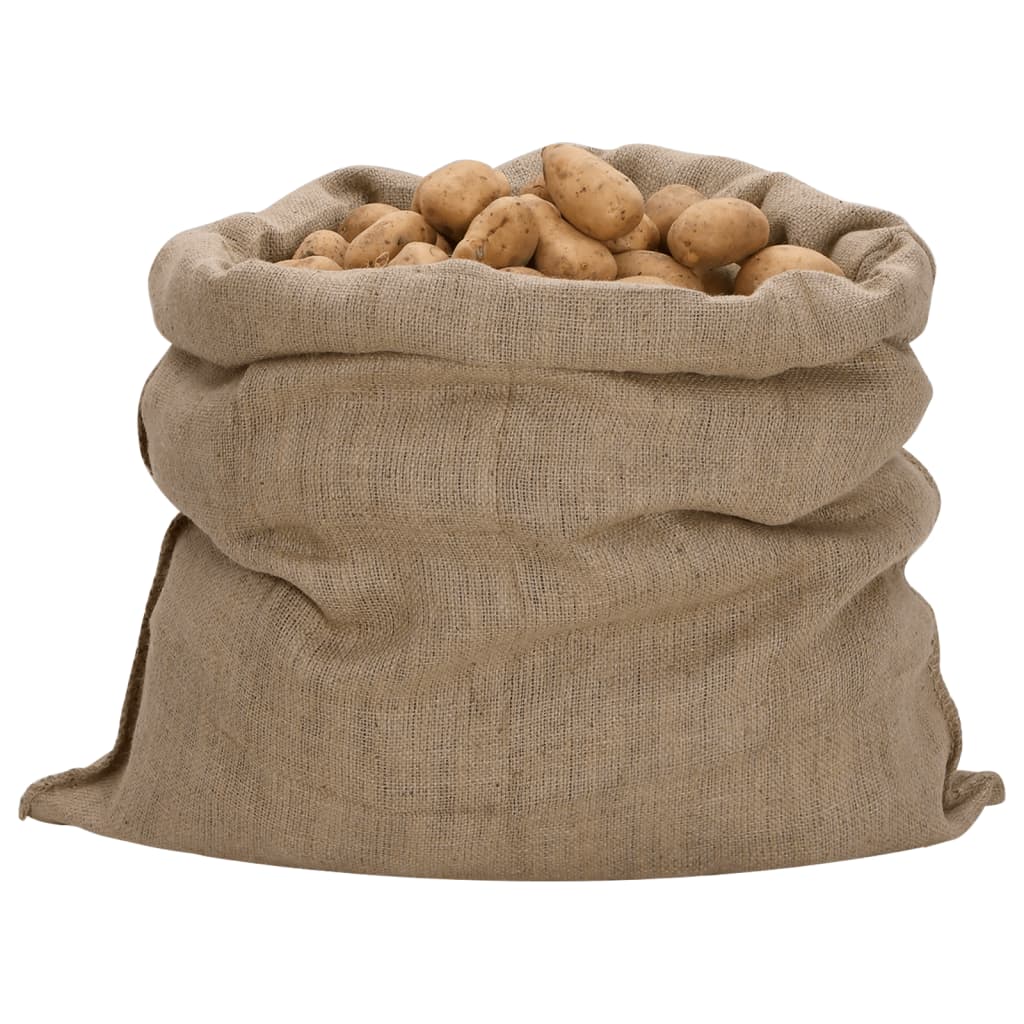 Vidaxl jute väskor 5 stycken 340 g m² 100x110 cm 100% jute