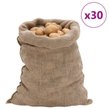 Vidaxl jute väskor 30 stycken 220 g m² 60x105 cm 100% jute