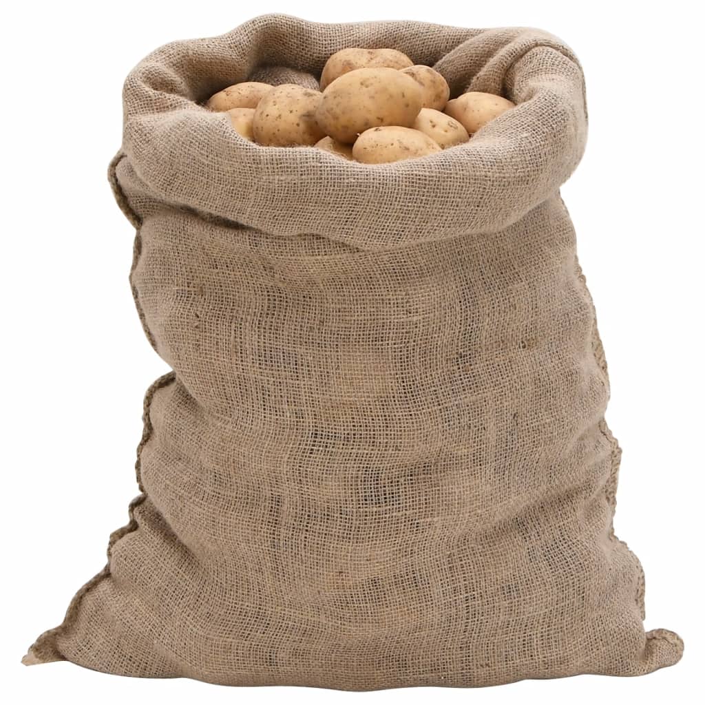 Sacchetti di jute vidaxl 30 pezzi 220 g m² 60x105 cm 100% iuta