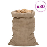 Vidaxl Jute Torby 30 sztuk 340 g m² 60x105 cm 100% juty