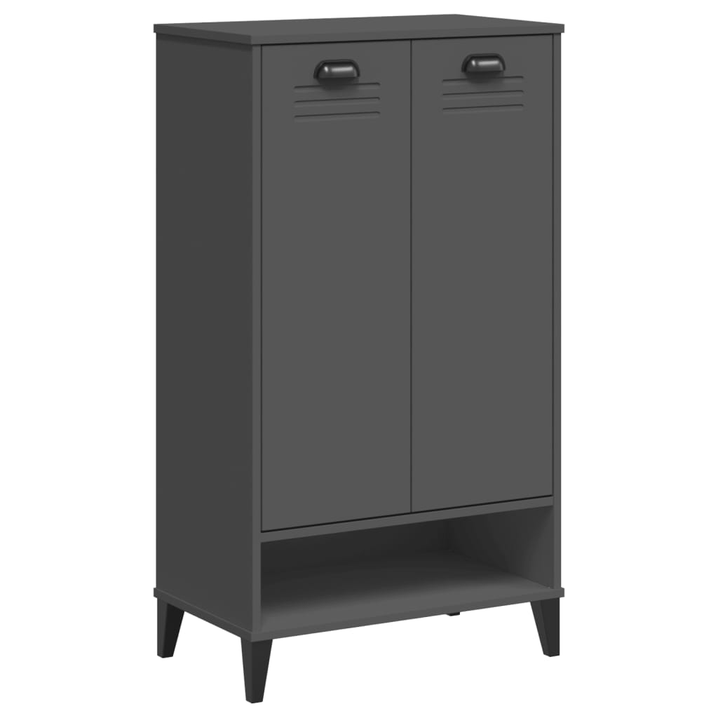 Armoire à chaussures vidaxl viken en bois édité gris anthracite