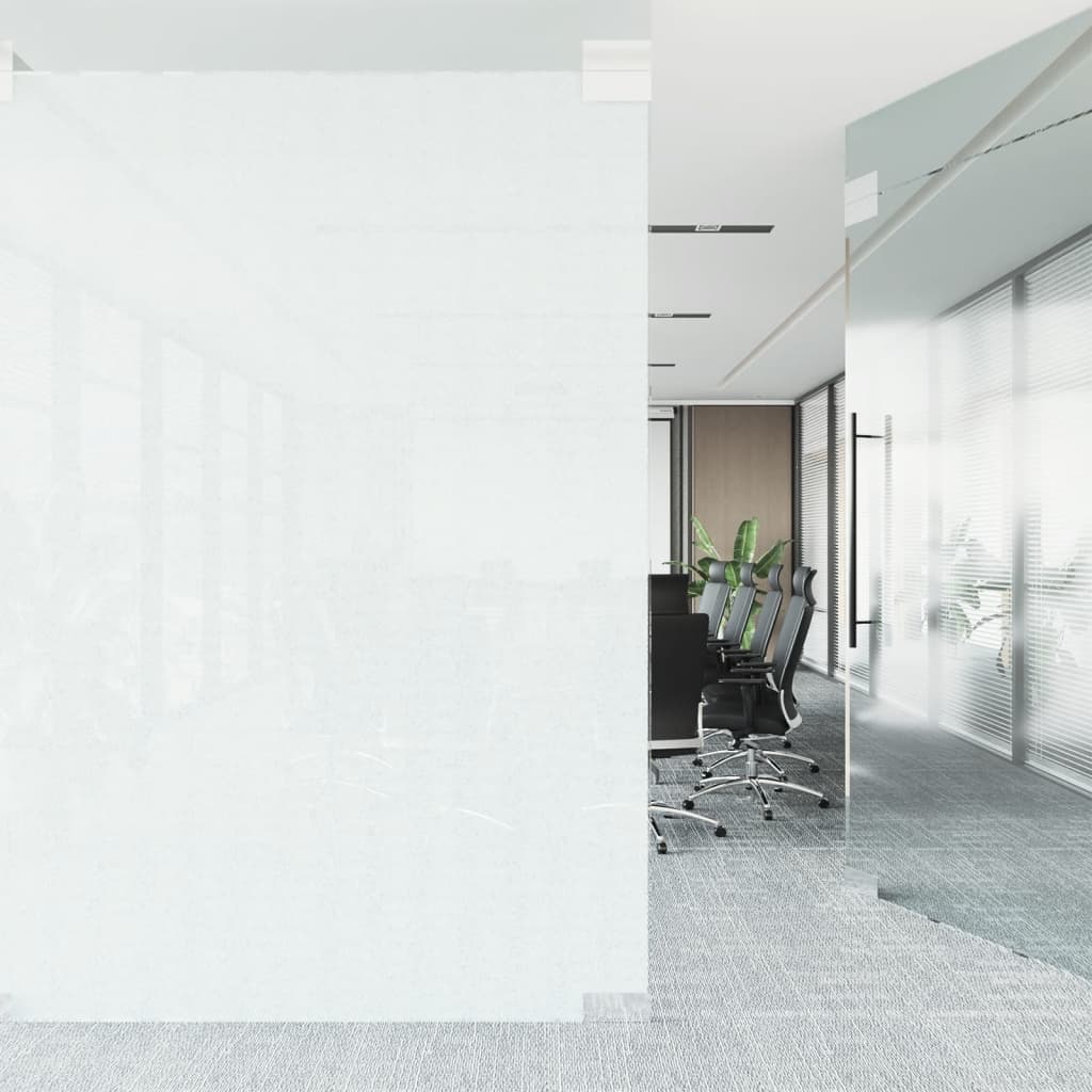 Vidaxl window film static matte transparent white 45x2000 cm PVC