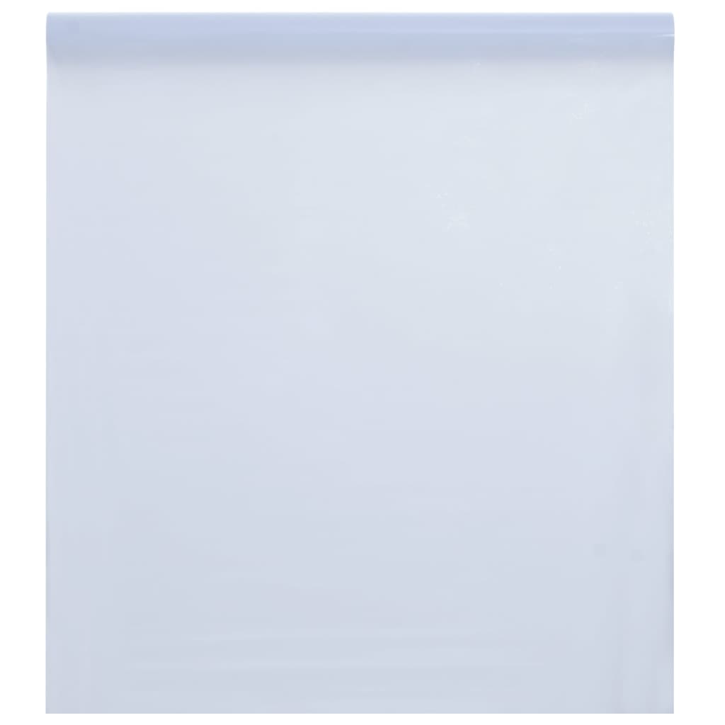 Película de ventana de Vidaxl estático Matte transparente blanco 60x2000 cm PVC