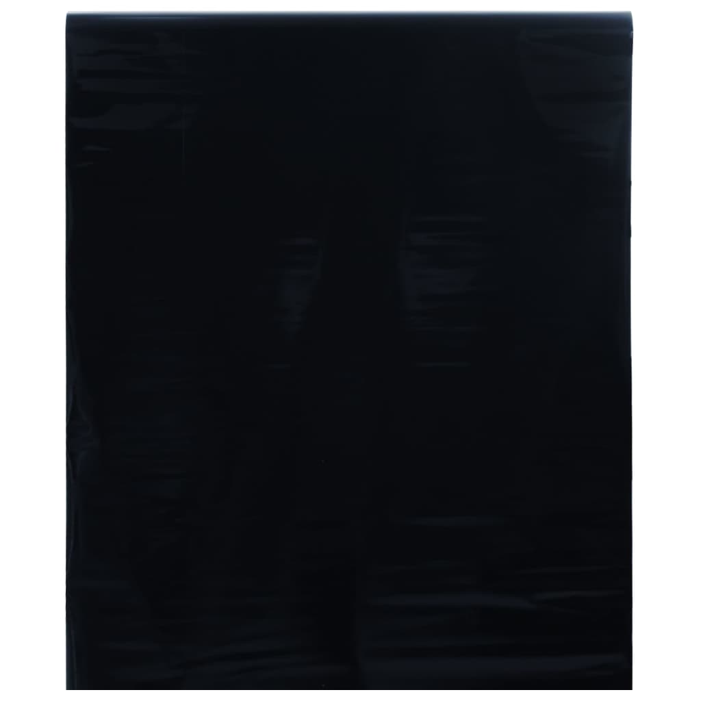 Película de ventana de Vidaxl estático Matte negro 90 x 2000 cm PVC