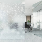 Vidaxl Window Film Flower Mønster Mat 45x500 cm PVC