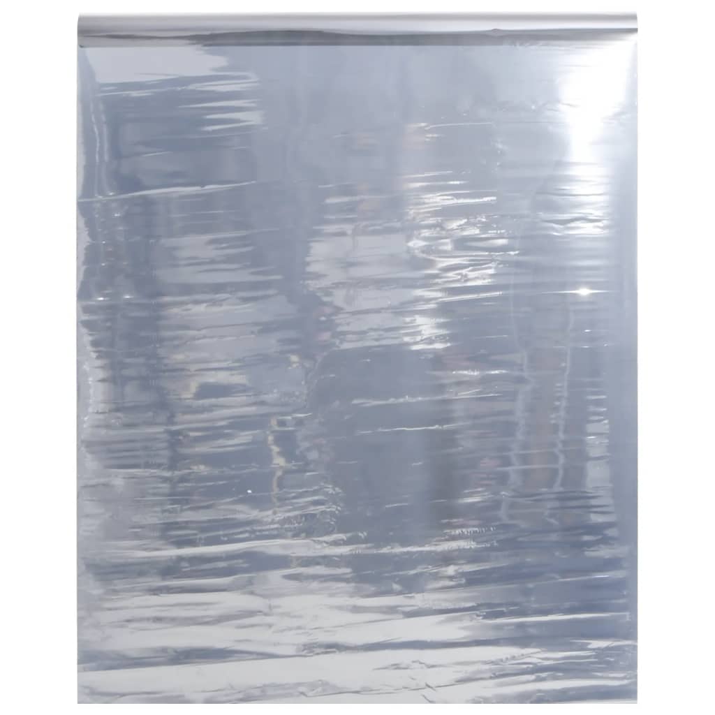 VidaXL Zonnefolie statisch reflecterend 45x500 cm PVC zilverkleurig