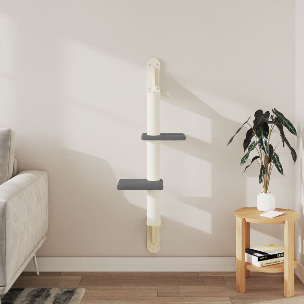 Vidaxl Cat Furniture Wall -navázaná na poškrábání Post 108 cm tmavě šedá