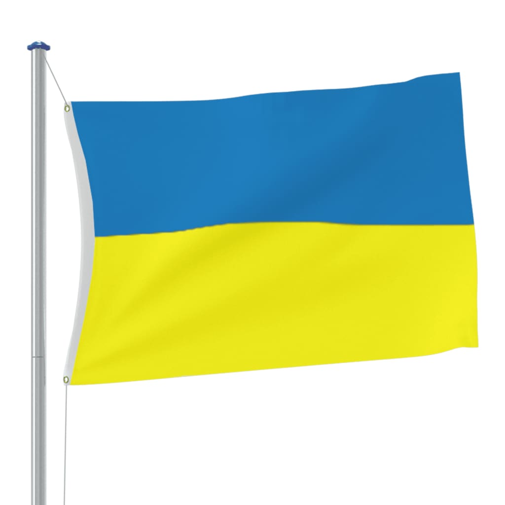 Vidaxl Flag Ukraina med messingøyne 90x150 cm