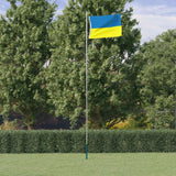 Vidaxl Flag Ukraina med messingøyne 90x150 cm