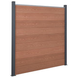 Vidaxl Panelu panelu ogrodzenia 180x186 cm HKC Brown