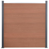 Vidaxl staketpaneluppsättning 180x186 cm HKC Brown