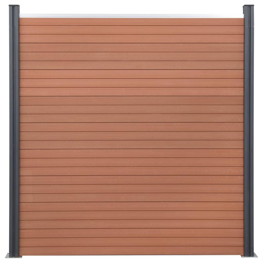 Vidaxl Fence Panel Set 180x186 cm HKC Brown