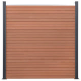 VIDAXL -Zauntafel 180x186 cm HKC Brown