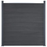 Ensemble de panneaux de clôture Vidaxl 180x186 cm HKC Gray