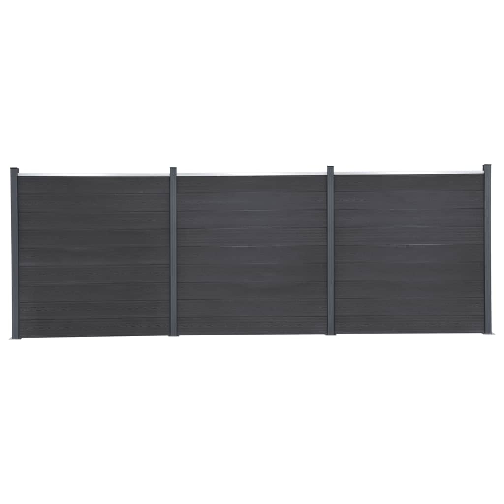 Vidaxl Panelu panelu ogrodzenia 526x186 cm HKC Gray