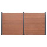 Vidaxl staketpaneluppsättning 353x186 cm HKC Brown