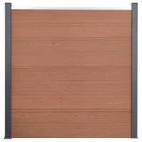 Vidaxl Fence Panel Set 353x186 cm HKC Brown