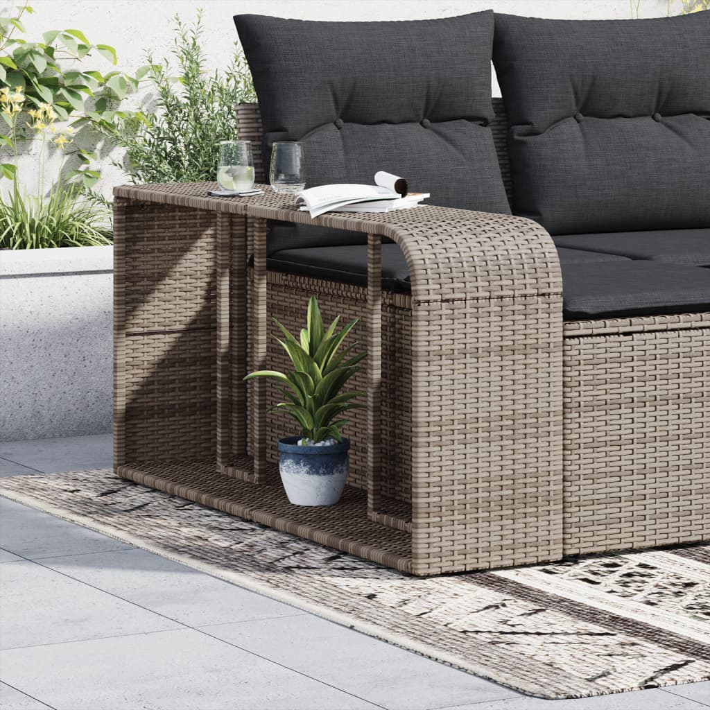 VIDAXL -Speicherwerte 2 St Poly Rattan Grey