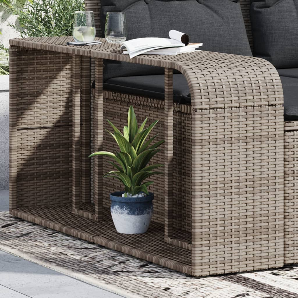 Vidaxl Storage wyniki 2 St Poly Rattan Grey