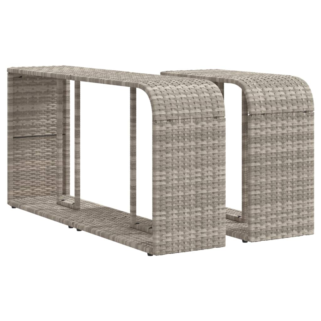 Vidaxl Storage Science 2 St Poly rattan jasnoszary