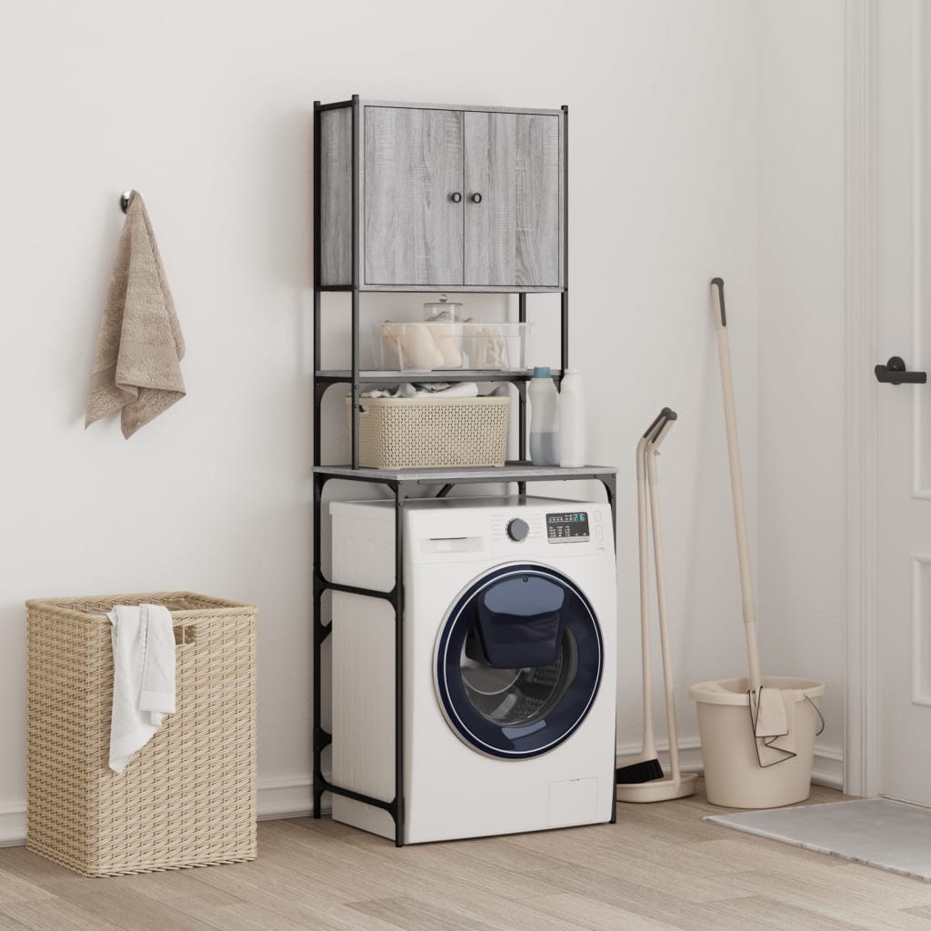 Vidaxl Washing Machine Cabinet 68x48.5x194 cm Oak Sonoma Grey Colorato