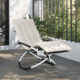 VidaXL lounger cushion 160x50x10 cm artificial crème -colored