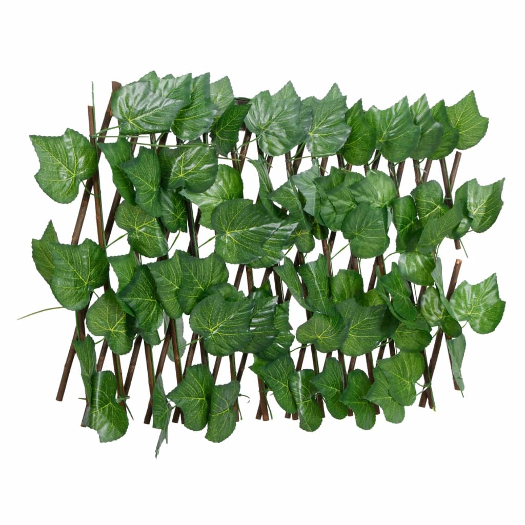 Vidaxl Artificial Plant Grape Leaf på lamellerforlængelsen af ​​180x20 cm grøn