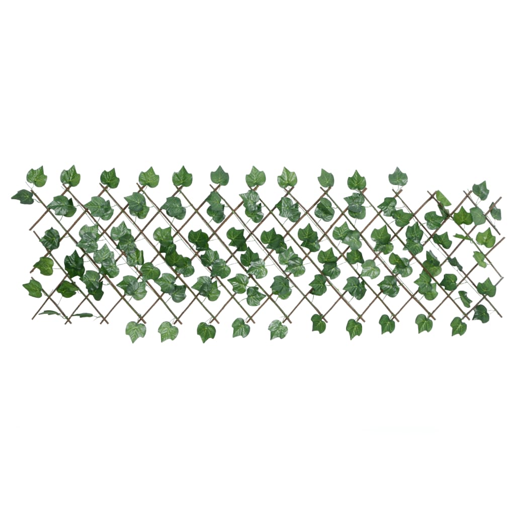 VidaXL artificial plant grape leaf on the slat extendable 190x60 cm green