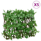 Vidaxl kënschtlech Planz Ivy op Latrewk 5 St verlängert 180x30 cm gréng