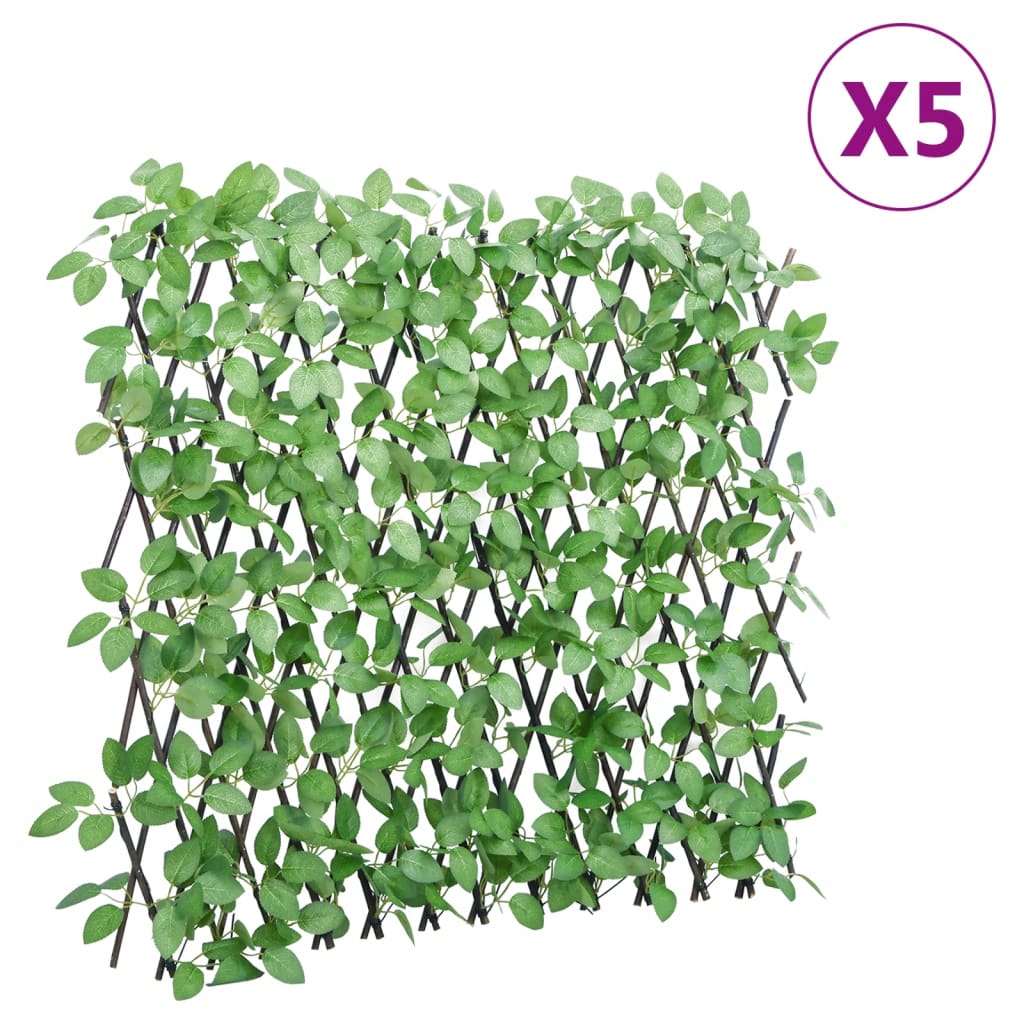 Vidaxl Artificial Plant Ivy på Latwerk 5 st förlänger 180x65 cm grön