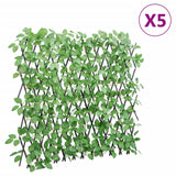 Vidaxl Ivy di pianta artificiale su Latwerk 5 St estende 180x65 cm verde