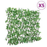 Vidaxl Umetna rastlina Ivy na Latwerk 5 St sega 186x30 cm zelena