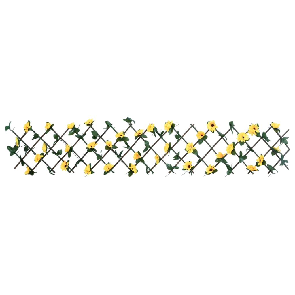 VidaXL Artificial Plant Ivy on Latwerk Extrable 180x20 cm yellow