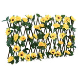 Vidaxl plante artificielle Ivy sur latwerk 5 pcs extensible 180x20 cm jaune