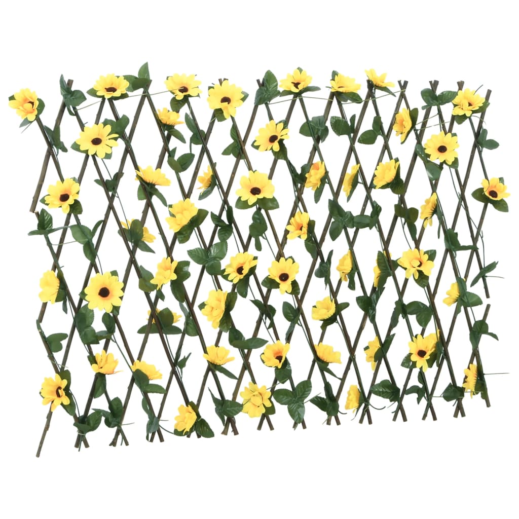 Vidaxl Ivy di pianta artificiale su Latwerk 5 St Excupcident 180x60 cm giallo