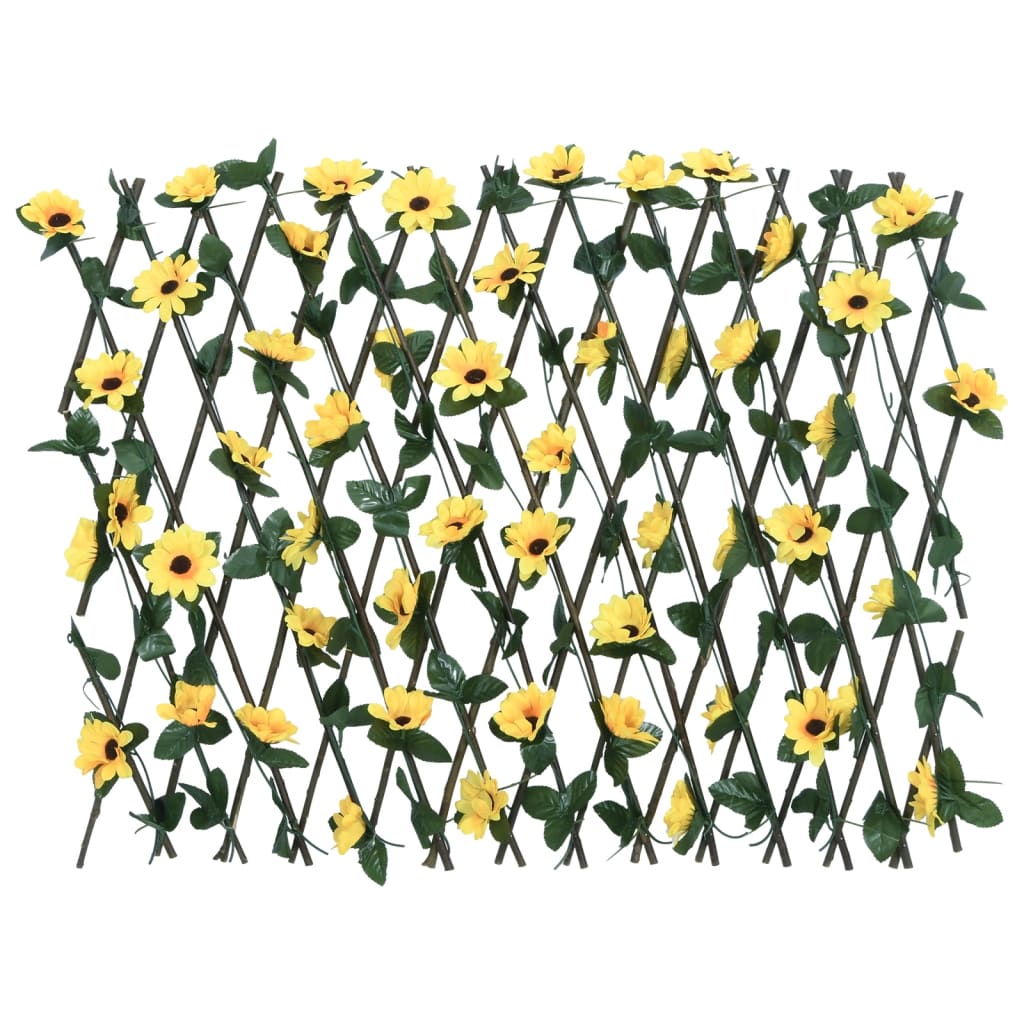 Vidaxl Ivy di pianta artificiale su Latwerk 5 St Excupcident 180x60 cm giallo