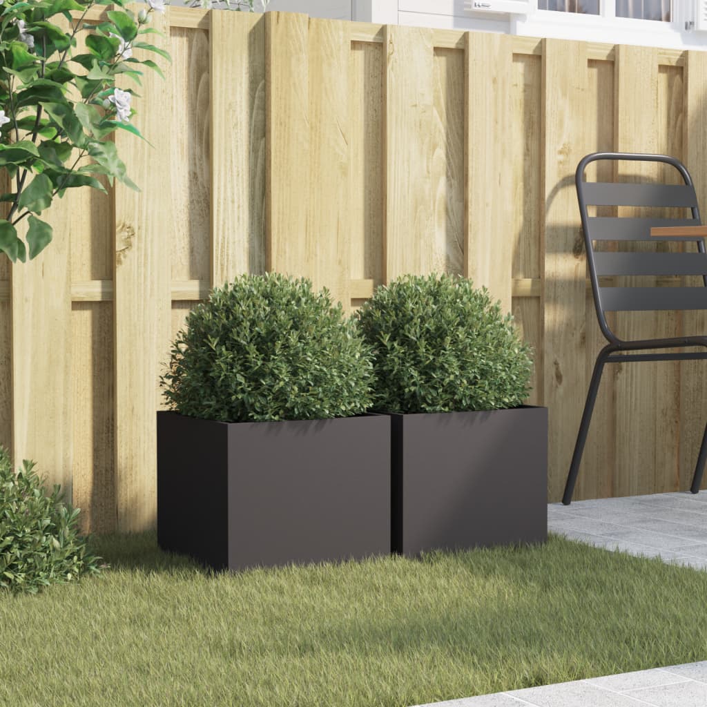 Vidaxl Planters 2 ST 32X30X29 CM Svart