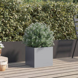 VidaXL Planter 32x30x29 cm Galvanized steel silver colored