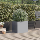 Vidaxl plantenbak 42x40x39 cm gegalvaniseerd staal zilverkleurig